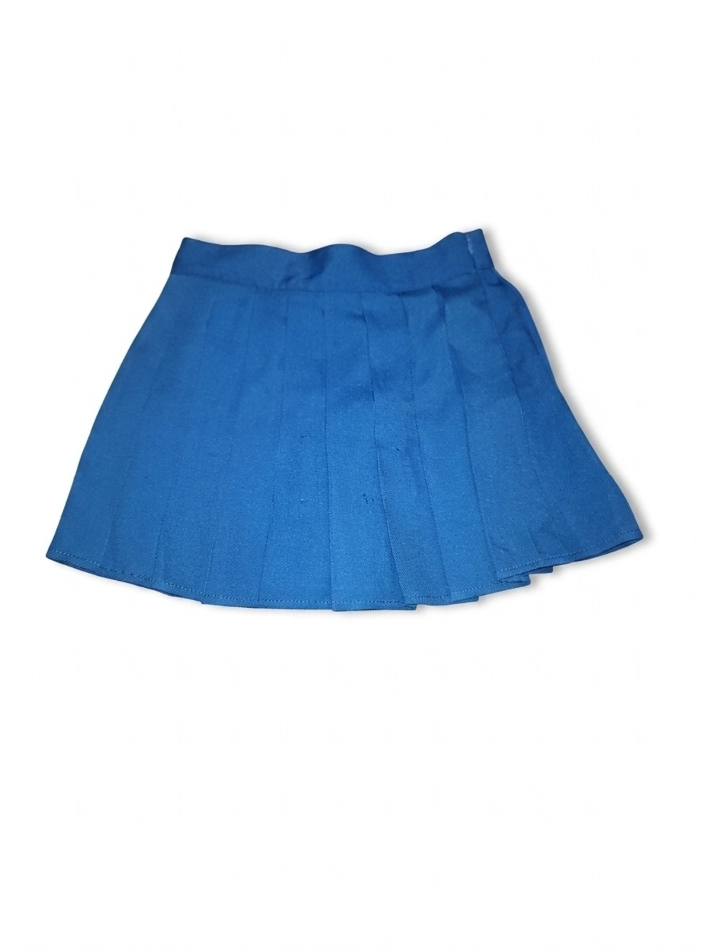 Pleated Mini Skirt in Bright Blue